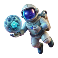 elegant modern Astronaut Adrift in Space premium png