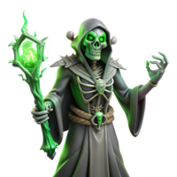vibrant rustic A Powerful Lich Casting a Spell in a Dar original png