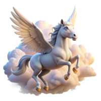 extraordinary abstract A Graceful Pegasus Soaring Through the Cl exclusive png