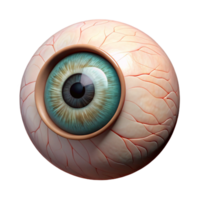 dramatic abstract Close-up of a Human Eye Digital Render premium png