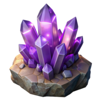 vibrant traditional A Cluster of Amethyst Crystals Growing On high resolution png