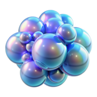 beautiful abstract A Cluster of Iridescent Bubbles Floating I authentic png