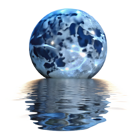 impressive abstract A Full Moon Reflected in a Still Lake Et professional png