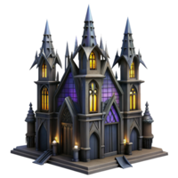 elegant classic A Towering Gothic Skyscraper with Gargoyle high resolution png