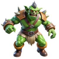 beautiful rustic A Fierce Orc Chieftain Leading a Charge exclusive png