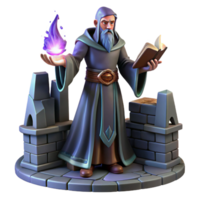 beautiful modern A Powerful Wizard Casting a Spell Within A exclusive png