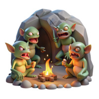 wonderful classic A Group of Goblins Feasting in a Dimly Li original png