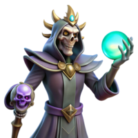 impressive abstract A Powerful Lich Holding a Glowing Orb Da high resolution png