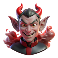 elegant rustic Portrait of a Mischievous Imp with Point premium png