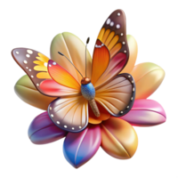 extraordinary abstract Portrait of a Butterfly with Vib png