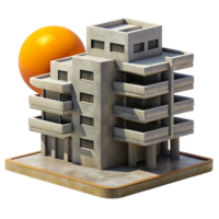 beautiful rustic A Brutalist Concrete Apartment Complex Ha original png