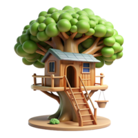 serene abstract A Treehouse Built Into a Giant Sequoia Tr professional png