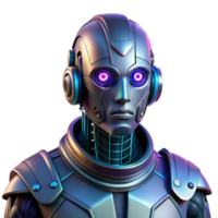 vibrant rustic Portrait of a Robot with Intricate Mechan detailed png