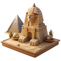 stunning modern A Mysterious Sphinx Guarding a Hidden Tem professional png