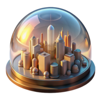 vibrant rustic A Futuristic City Built Within a Giant Tr genuine png