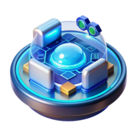 magnificent creative A Close Up of a Holographic Interface Di high resolution png