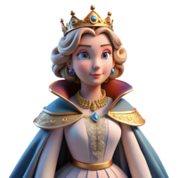 elegant rustic Portrait of a Majestic Queen with an Elabo professional png