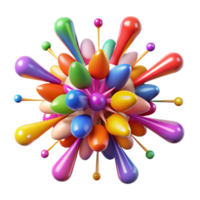 wonderful minimalist A Dynamic Explosion of Colorful Particles professional png