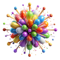 wonderful modern A Dynamic Explosion of Colorful Particles exclusive png