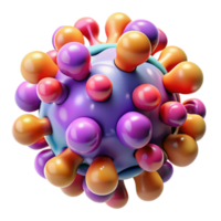 serene artistic A Microscopic View of Cells and Molecules professional png