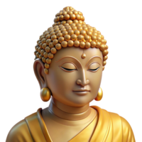 serene abstract Serene Buddha Statue Portrait high resolution png