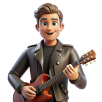 impressive rustic Portrait of a Charismatic Rockstar With original png