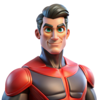magnificent abstract Portrait of a Powerful Superhero Muscles premium png