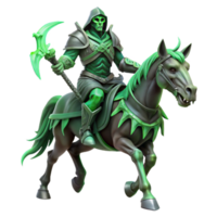 impressive abstract A Spectral Knight Riding a Skeletal Warh authentic png