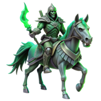 impressive rustic A Spectral Knight Riding a Skeletal Warh detailed png
