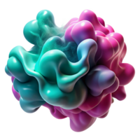 vibrant rustic Fluid Amorphous Shapes in Vibrant Shades high quality png
