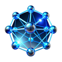 dramatic modern A Network of Interconnected Glowing Lines authentic png