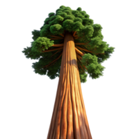 elegant minimalist A Giant Sequoia Tree Reaching Towards the S png