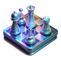 impressive rustic A Holographic Chess Game in Progress Amb original png