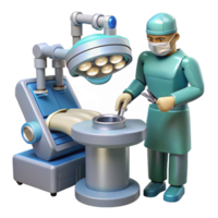 elegant abstract A Robotic Surgeon Performing a Complex Ope png