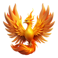 dramatic minimalist A Majestic Phoenix Rising from a Pyre O high quality png