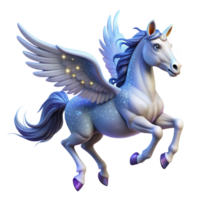 magnificent minimalist A Majestic Pegasus Flying Through a Star genuine png
