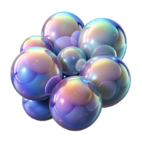 dramatic abstract A Cluster of Shimmering Soap Bubbles F professional png