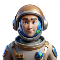 vibrant artistic Portrait of an Astronaut in a Spacesuit high quality png