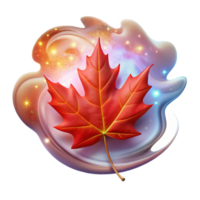 impressive contemporary A Single Red Maple Leaf Falling professional png
