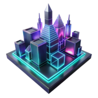 beautiful creative A Futuristic Abstract Cityscape Compos original png