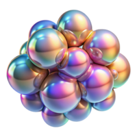 elegant abstract A Cluster of Amorphous Iridescent Bubb genuine png