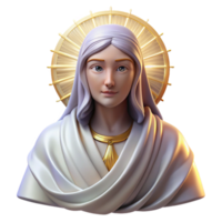 dramatic artistic Portrait of a Celestial Being with Flow professional png