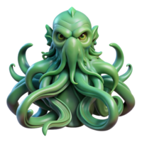 elegant minimalist A Powerful Cthulhu Rising from the Depths high resolution png