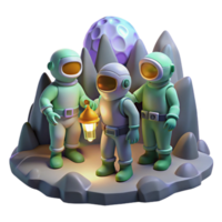 wonderful contemporary A Group of Explorers in Spacesuits Expl authentic png