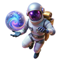 dramatic minimalist A Lone Astronaut Floating in Space Surro authentic png