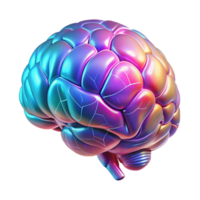 beautiful abstract A Holographic Projection of a Human Brai professional png