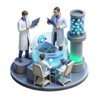 magnificent classic A Group of Scientists Working on a Hologr high resolution png