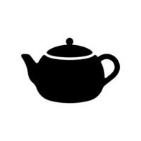 Simple teapot icon isolated on white background. vector