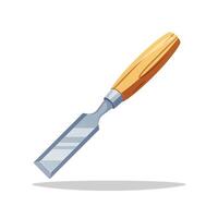Chisel isolated on white background. vector