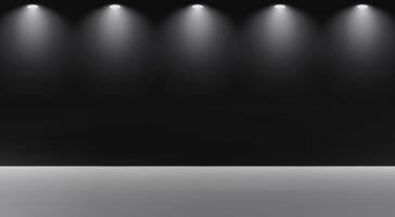 Black and white studio room background. Empty room with light effect. Space for selling products on the website. illustration. vector